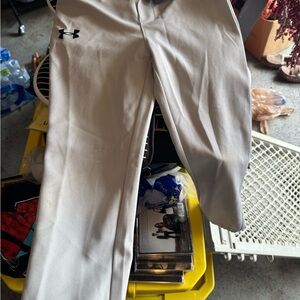Under Armour Boys  light grey Performance Baseball Pants